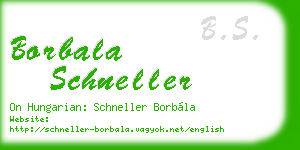 borbala schneller business card